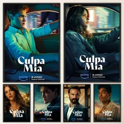 My Fault Culpa Mia 2023 Movie Poster Fancy Poster Wall Sticker for Living Room Bar Vintage Decorative Painting Middle