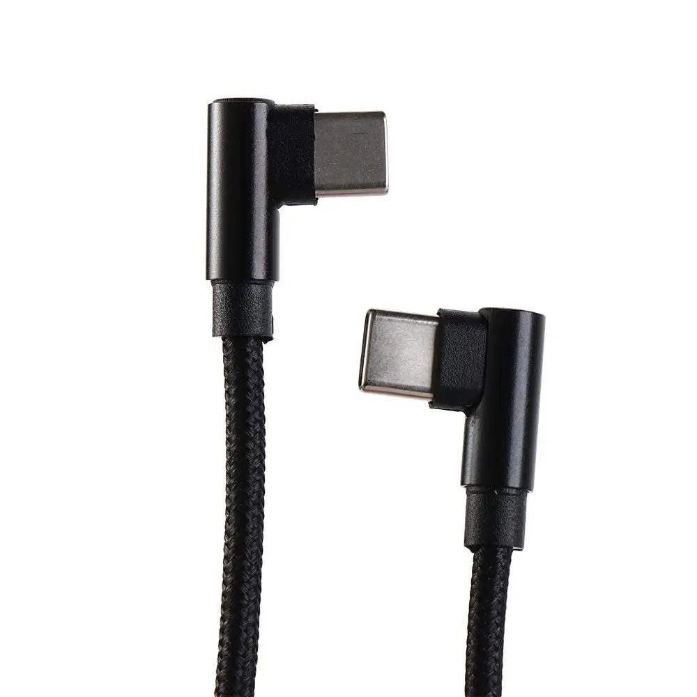 PD 60W 3A Double Elbow Quick Charge 90 Degree Accessories Charge Wire Type C Cord Fast Charging Cable Data cable