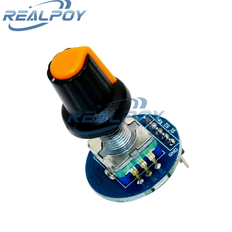 Rotary Encoder Module for Arduino Brick Sensor Development Round Audio Rotating Potentiometer Knob Cap EC11