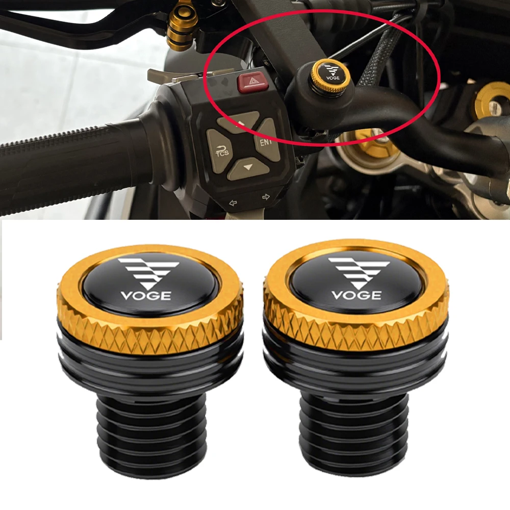 For VOGE DS900X DS625X DS525X 900 625 525 dsx 900DSX 625DSX CNC Aluminum Motorcycle Rearview Mirrors Hole Plug Screw Bolt Caps