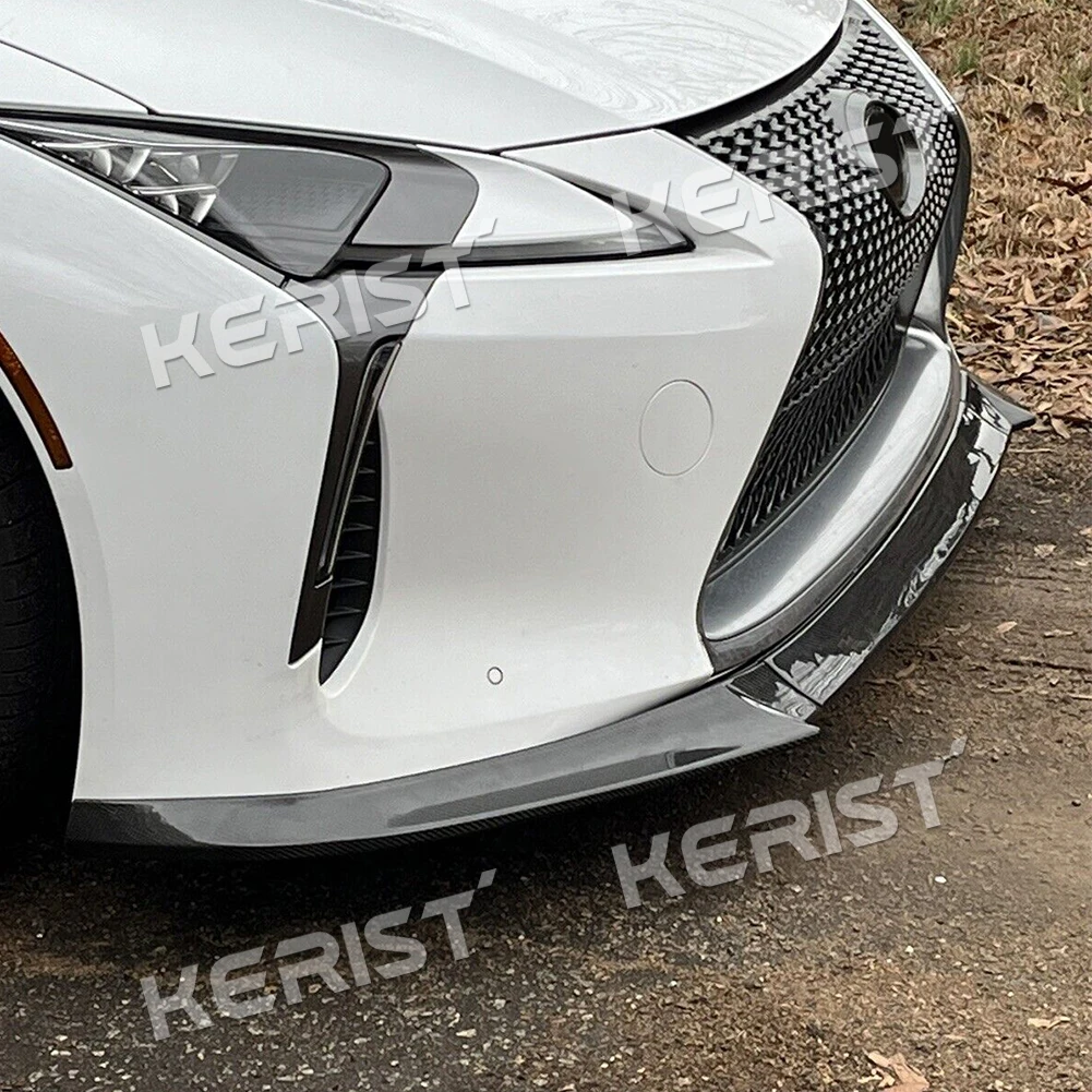 Carbon Fiber Front Lip 3pcs For 2017-2021 Lexus LC500 LC500H VRS V-LC