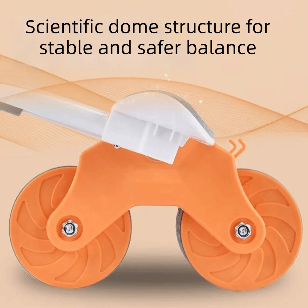 Ab Roller Wheel With Elbow Support - Steel ABS Automatic Rebound Ab Roller