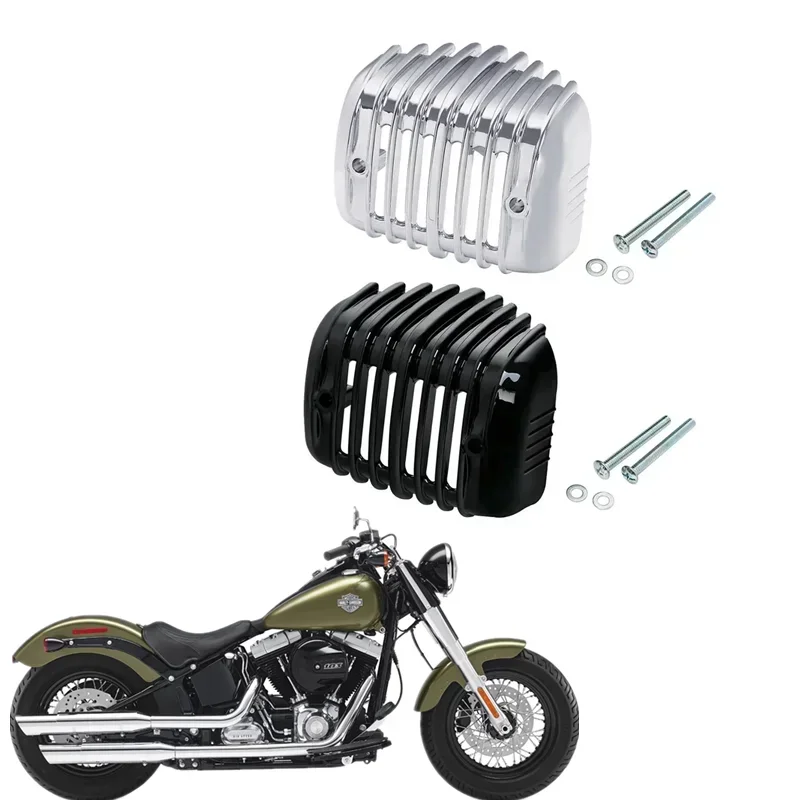 For Harley Softail Fat Boy Heritage Springer Slim Deluxe Standard Blackline 2001-2017 Motorcycle Voltage Regulator Cover