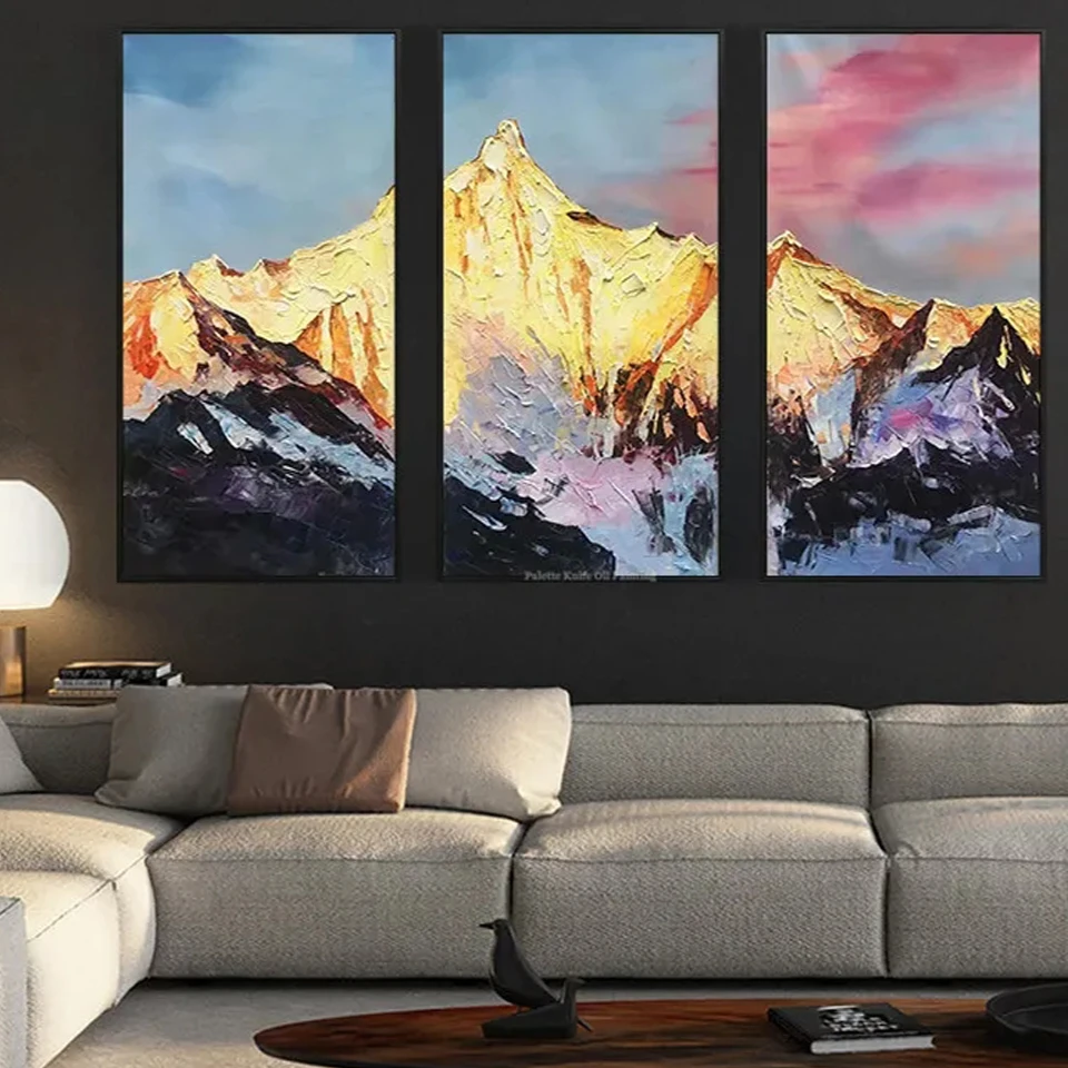 Snow Mountain Peak diamond cross stitch 3 textures large wall art living room home Cuadros Cuadros home decor WE1444 002