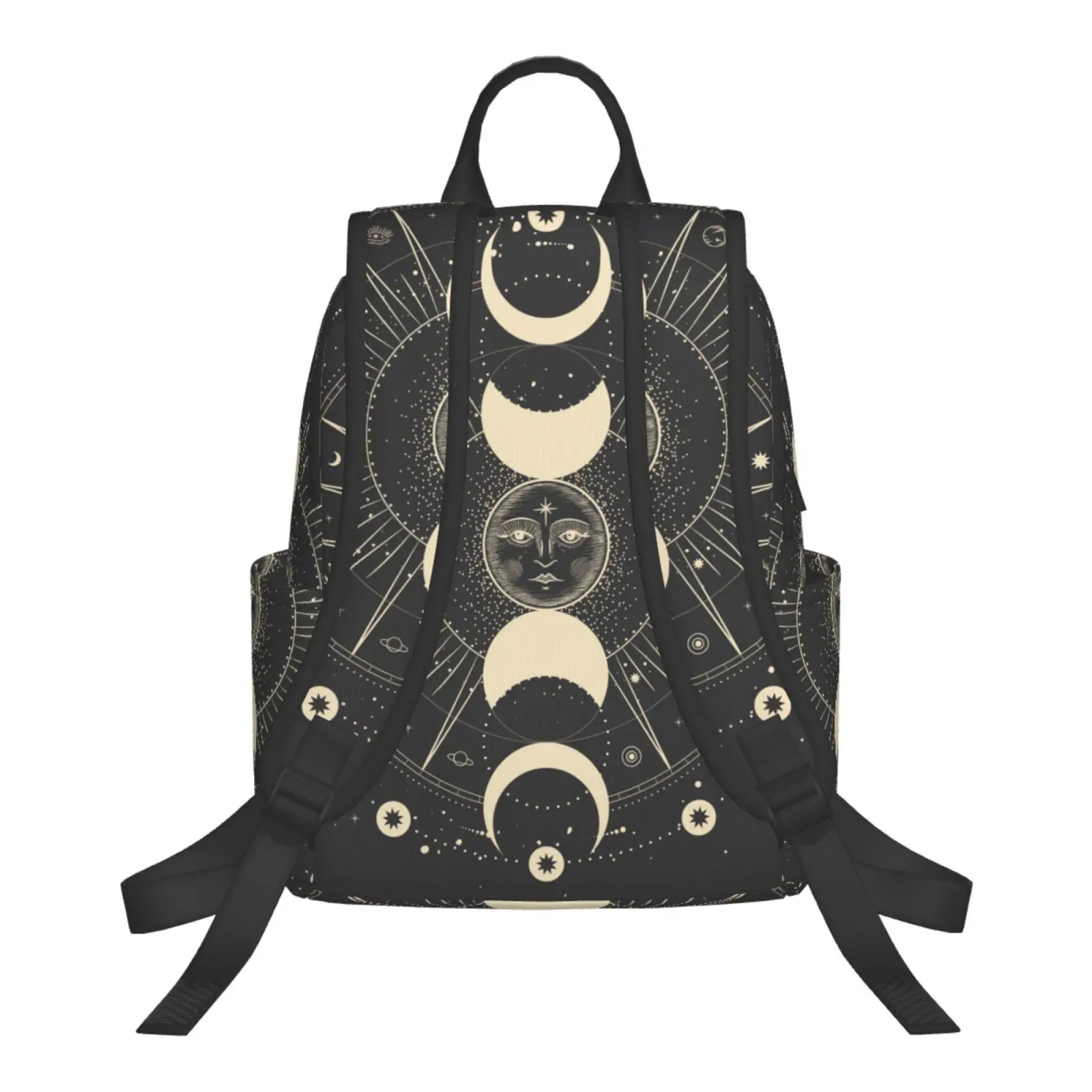 Moon Star Mystic Sun Astrology Tarot Goth Casual Backpack Unisex Outdoor Sports Travel Hiking Camping Backpacks Schoolbag