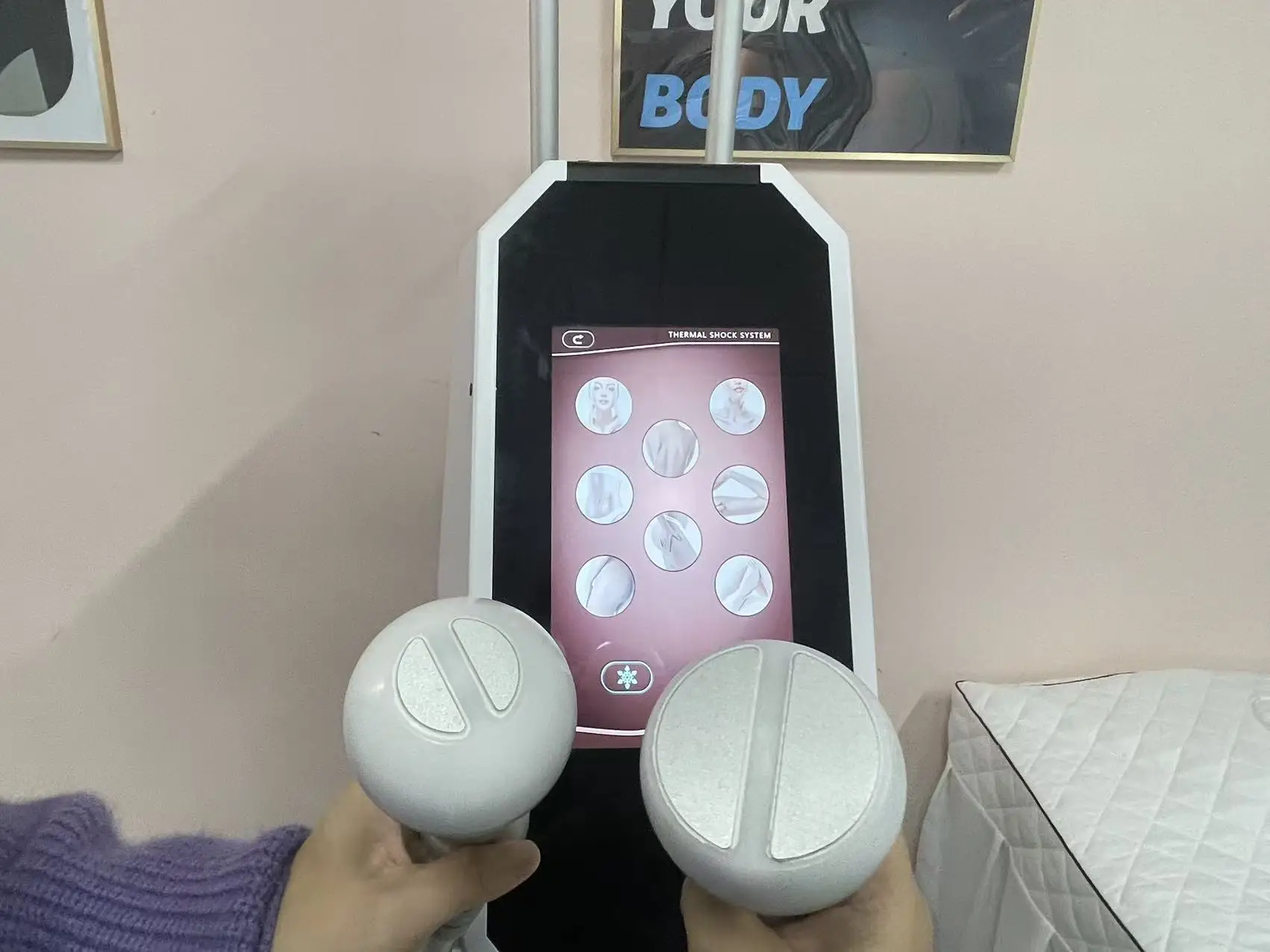 Portable Cryo Therapy Machine Cryo Tshock EMS Facial Machine Face Lifting and Body Slimming