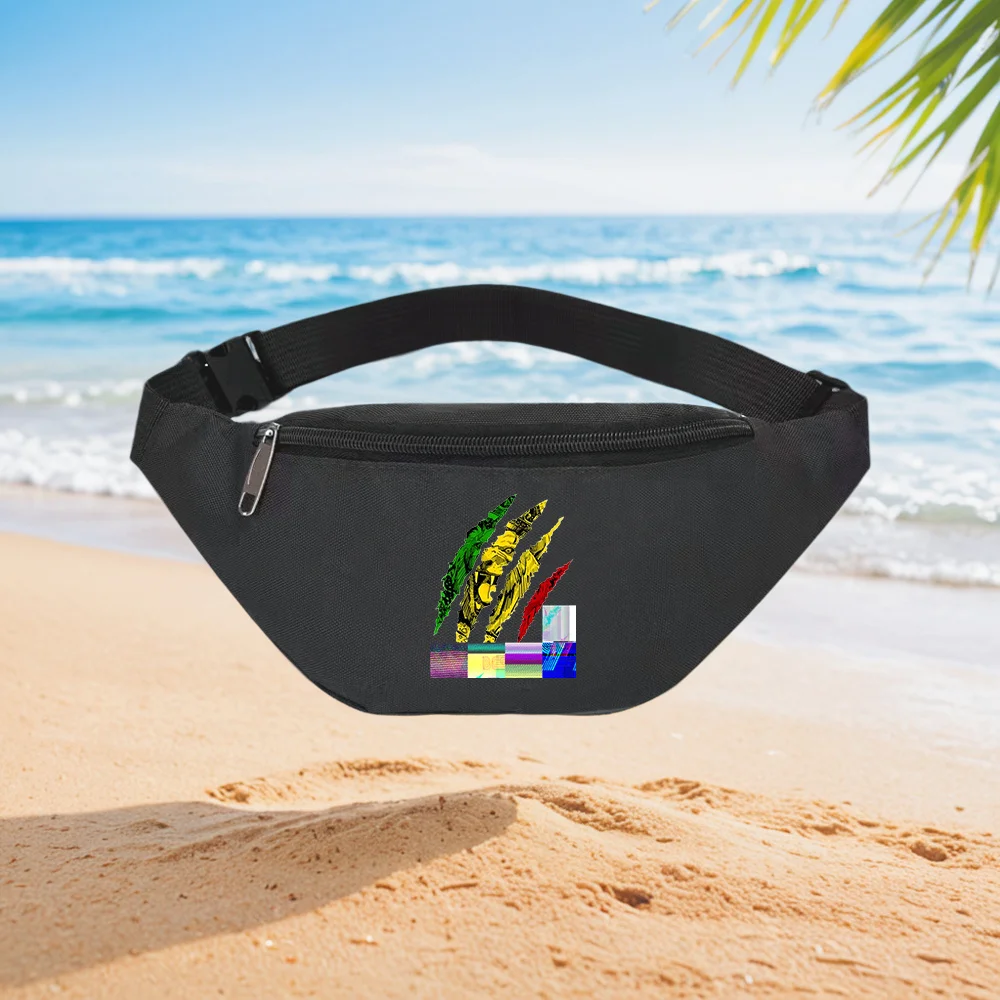 

Lion Claw Ripped Design Fashionable Unique Printed Waist Backpack Crossbody Chest Bag Street Casual Sporty Simple Unique Printed