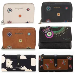 Foreign trade original order Spain D new product embroidery printing multiple fashionable women's wallets