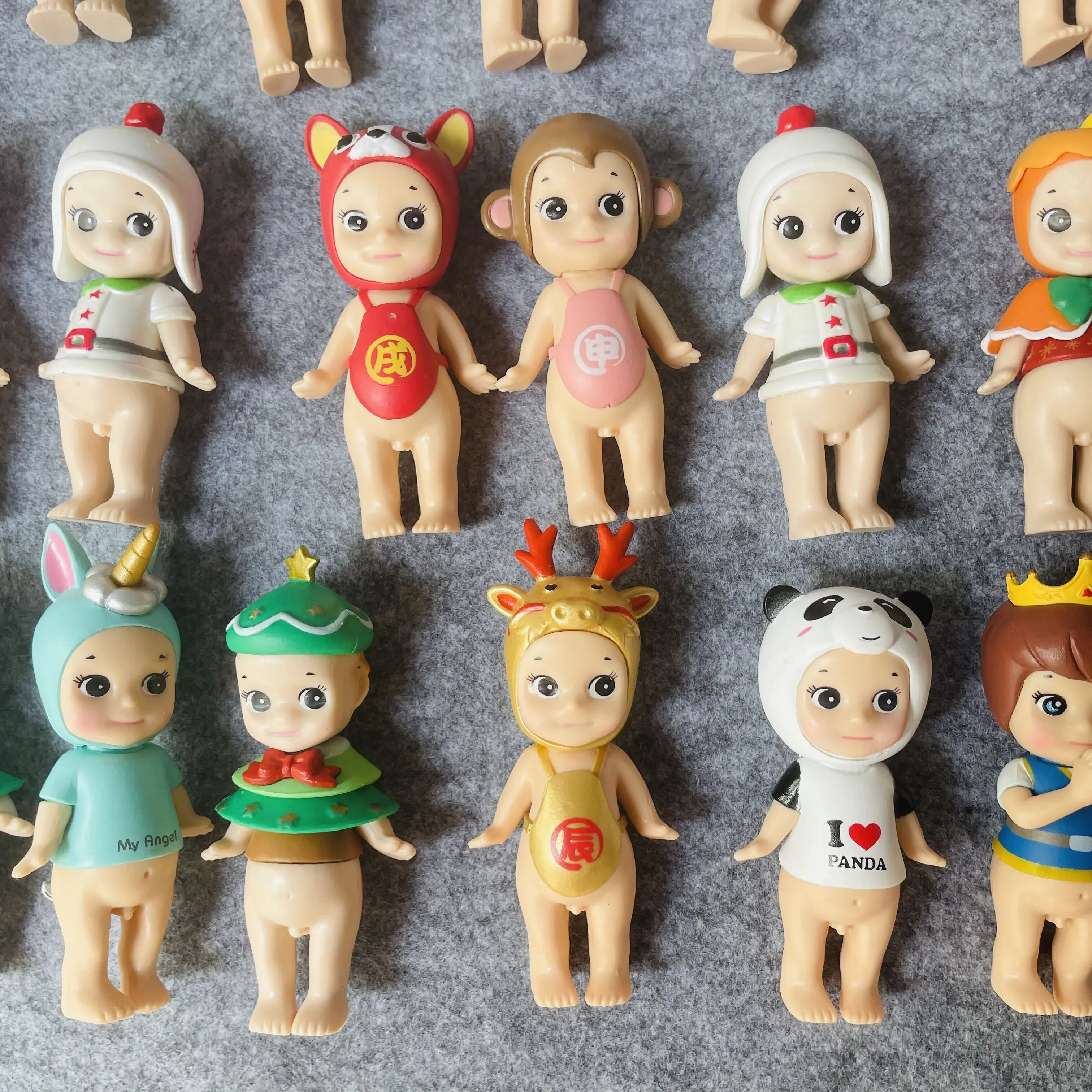 6/12ชิ้นใหม่ต้นฉบับ JUPITER Angel MINI น่ารักสัตว์เลี้ยงตุ๊กตาสัตว์ kewpie ตุ๊กตา PVC รูปสัตว์ของขวัญของเล่น Limite หายากสำหรับเด็ก