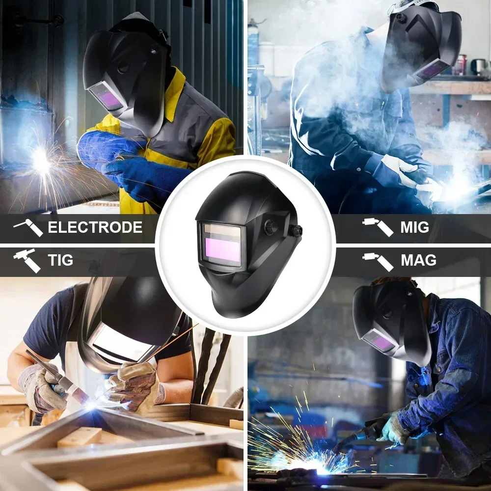 Automatic Darkening Solar Welding Helmet for MIG MMA TIG Welding Mask/Cap Goggles Light Filter Welders for Soldering Work