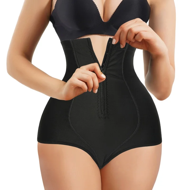 Zipper High Waist Butt Lifter Women Sexy Shaper Tummy Control Panties Waist Trainer Push Up Shapewear Flat Abdomen Corset