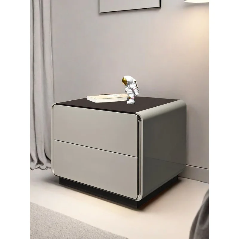 Bedside table household bedroom paint feeling, popular light luxury high-end feeling