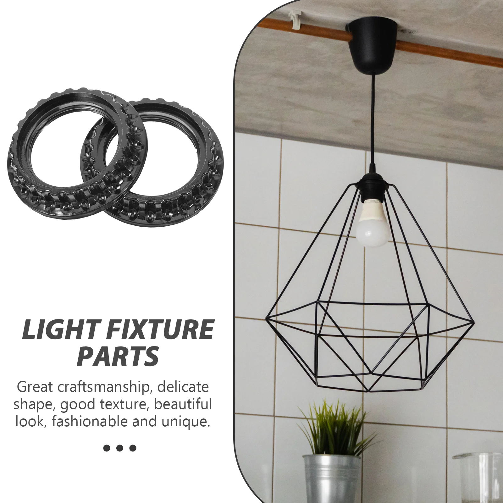 

10 шт. E26 кольцо-переходник для абажура, деревянный тон, пластиковый адаптер для настольного торшера, светильник, воротник, запасная часть, аксессуар