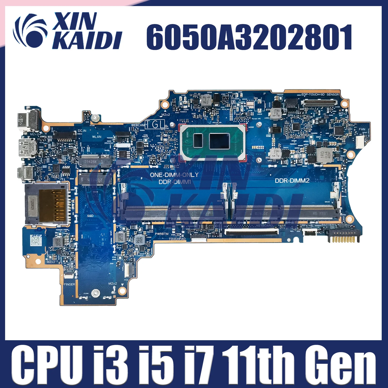 

Notebook Motherboard For HP X360 14-DW M21492-601 M21493-601 6050A3202801 Laptop Mainboard CPU I3 I5 I7 11th Gen