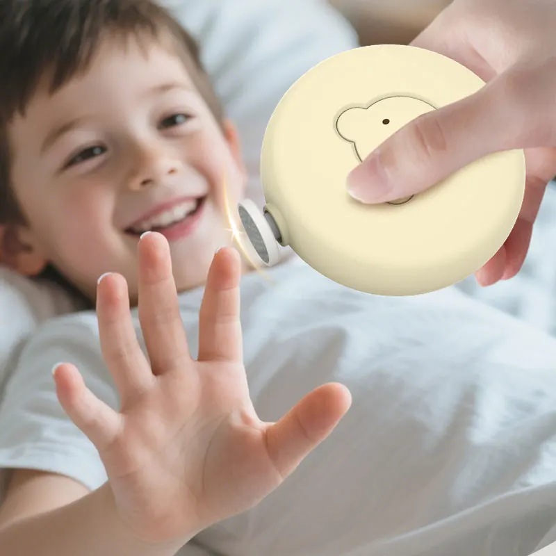 مطحنة أظافر كهربائية للأطفال والرضع للاستخدام المنزلي، مجموعة تلميع لقص الأظافر للأطفال #3