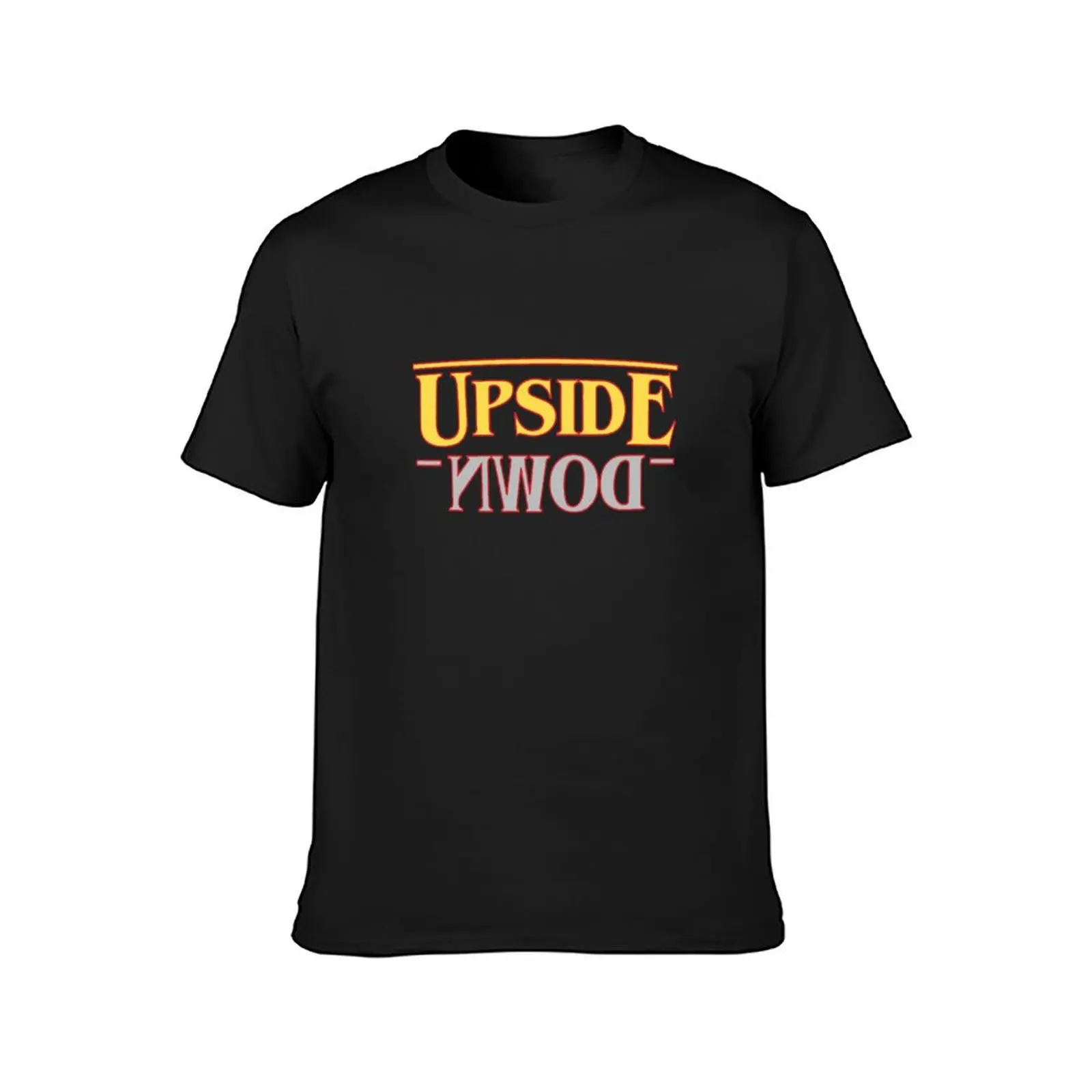 upside down yellow! T-Shirt tees anime clothes anime oversized t shirts for men