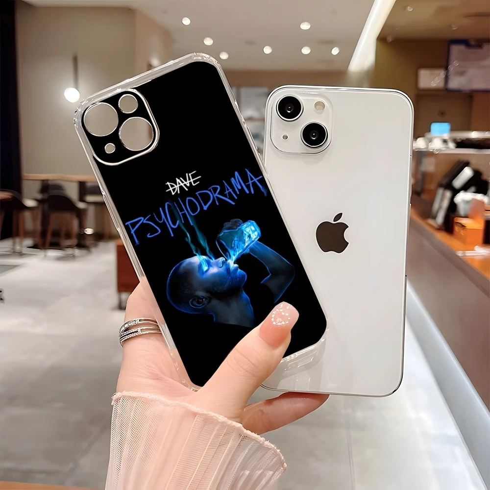 Dave Psychodrama Rapper Phone Case For Iphone 15 Pro Max 14 16 Plus 11 12 Mini 13 Pro 7 8 X XR XS SE Transparent Back Cover