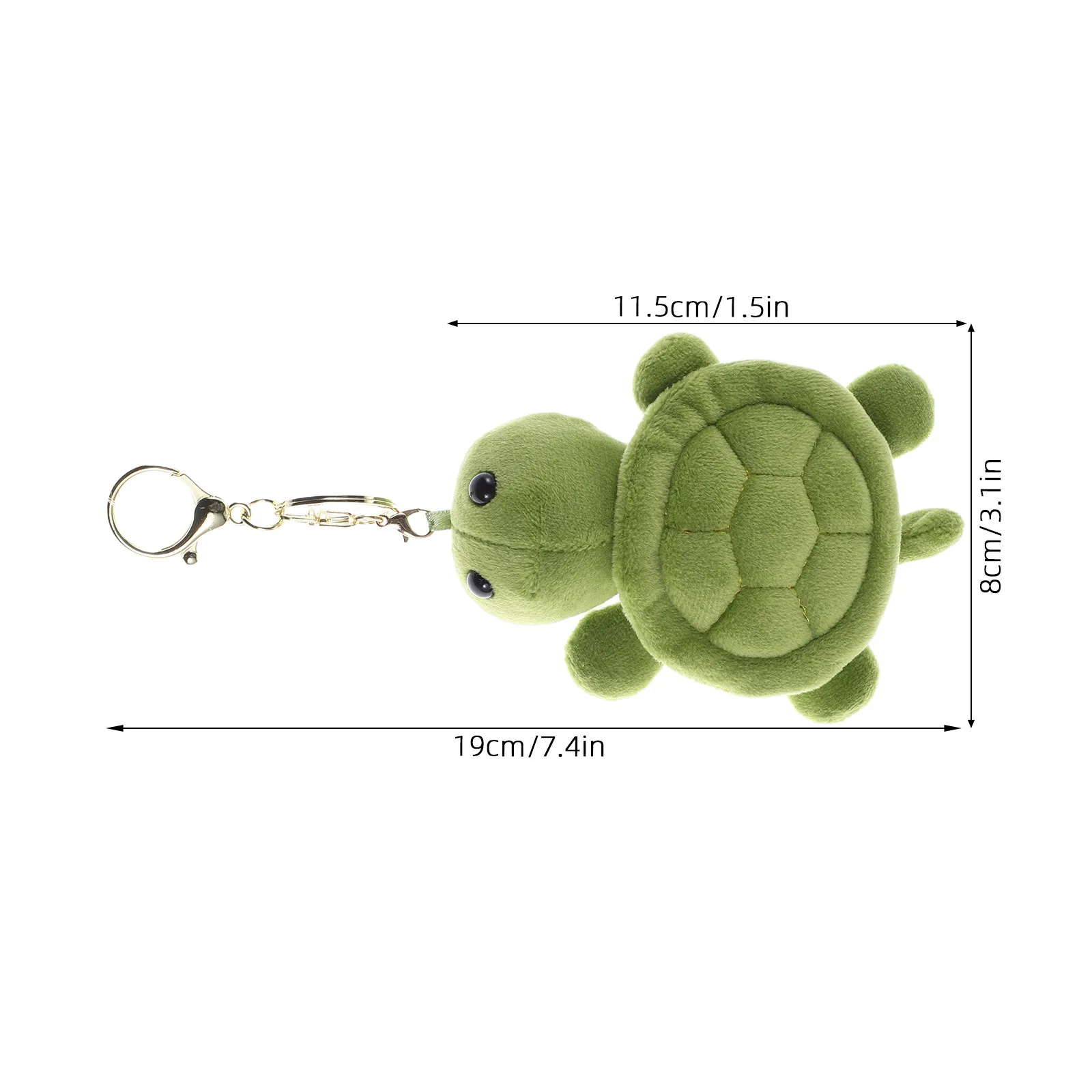 3 szt. Breloczek z żółwiem, uroczy mini brelok z miękkim pluszowym zwierzątkiem morskim, ozdoba do plecaka, upominek na przyjęcie, pluszowe breloczki ze zwierzętami.