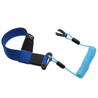 Jet Ski Safety Lanyard Adjustable Emergency Flameout Rope with Buckle Key Reminder Rope Safety Tether for Outboard Engine Motor
