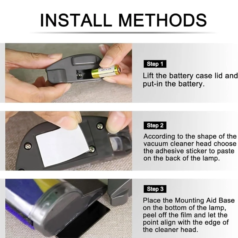 مريحة الخلفية مصباح البلاستيك الغبار عرض LED مصباح كشف الغبار ضوء دروبشيبينغ