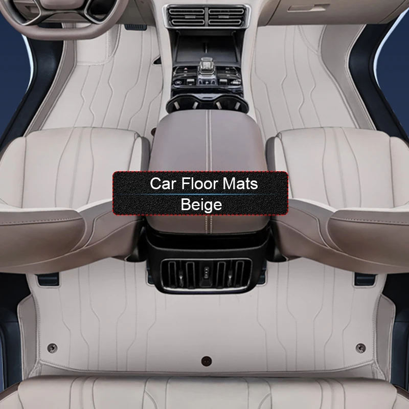 مخصص نابا الجلود سيارة القدم حماية حصيرة ل BYD SONG PLUS SEALION 6 SEAL U 2023-الحاضر الفاخرة مقاوم للماء وسادة أرضية ملحق