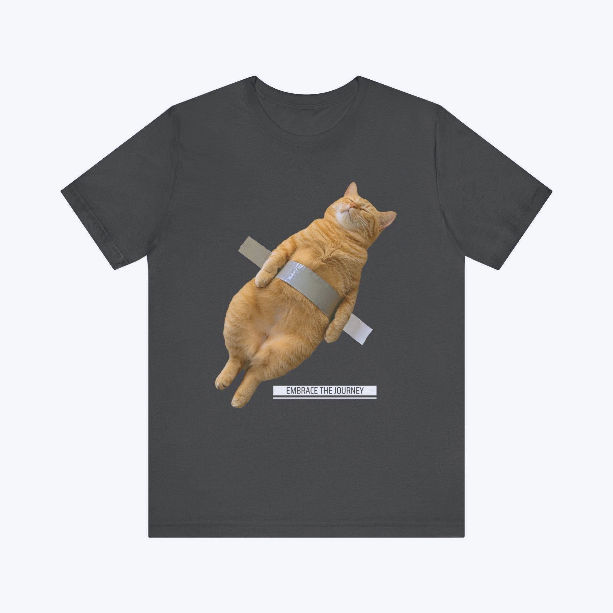 Vintage Orange Cat Graphic Unisex T-shirt Playful Funny Everyday Style  T-Shirt Always Boss Up Cat  Oversize T-shirt