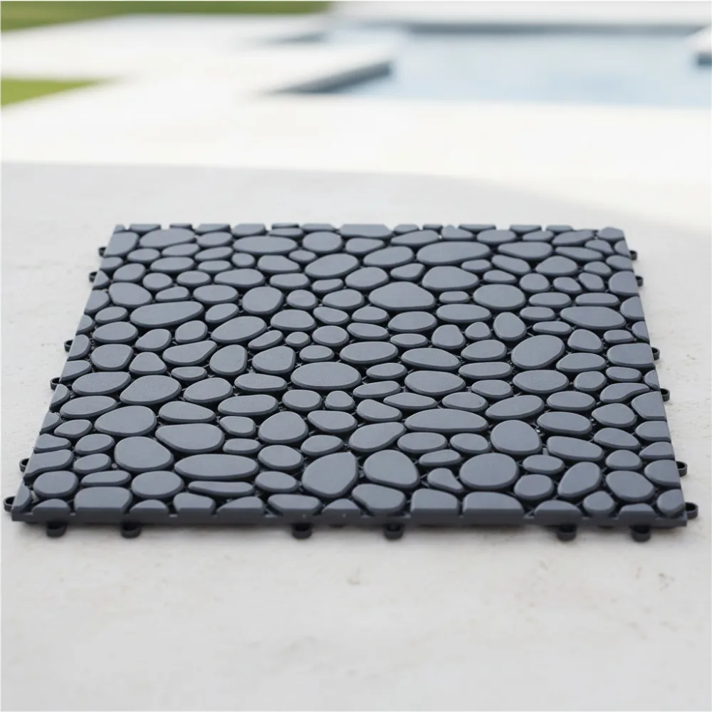 

Interlocking Garden Pathway Tiles, Anti-Slip Grass Pavers for Outdoor Patio Deck Walkway, 5 Pack