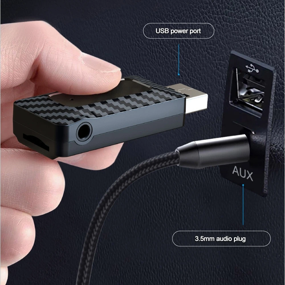 بلوتوث 5.3 USB صغير سيارة FM جهاز ريسيفر استقبال وإرسال مع هيئة التصنيع العسكري يدوي دعوة سيارة عدة السيارات اللاسلكية HIFI ستيريو الصوت لراديو Fm