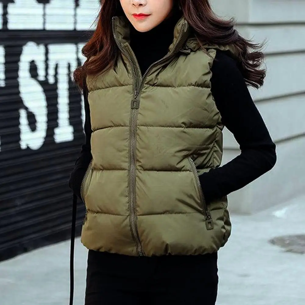 Winter Sleeveless Jacket Female Hoodies Down Vest 2024 New Down Puffer Waistcoat Ultra Light Winderproof Puffer Coat Outweat