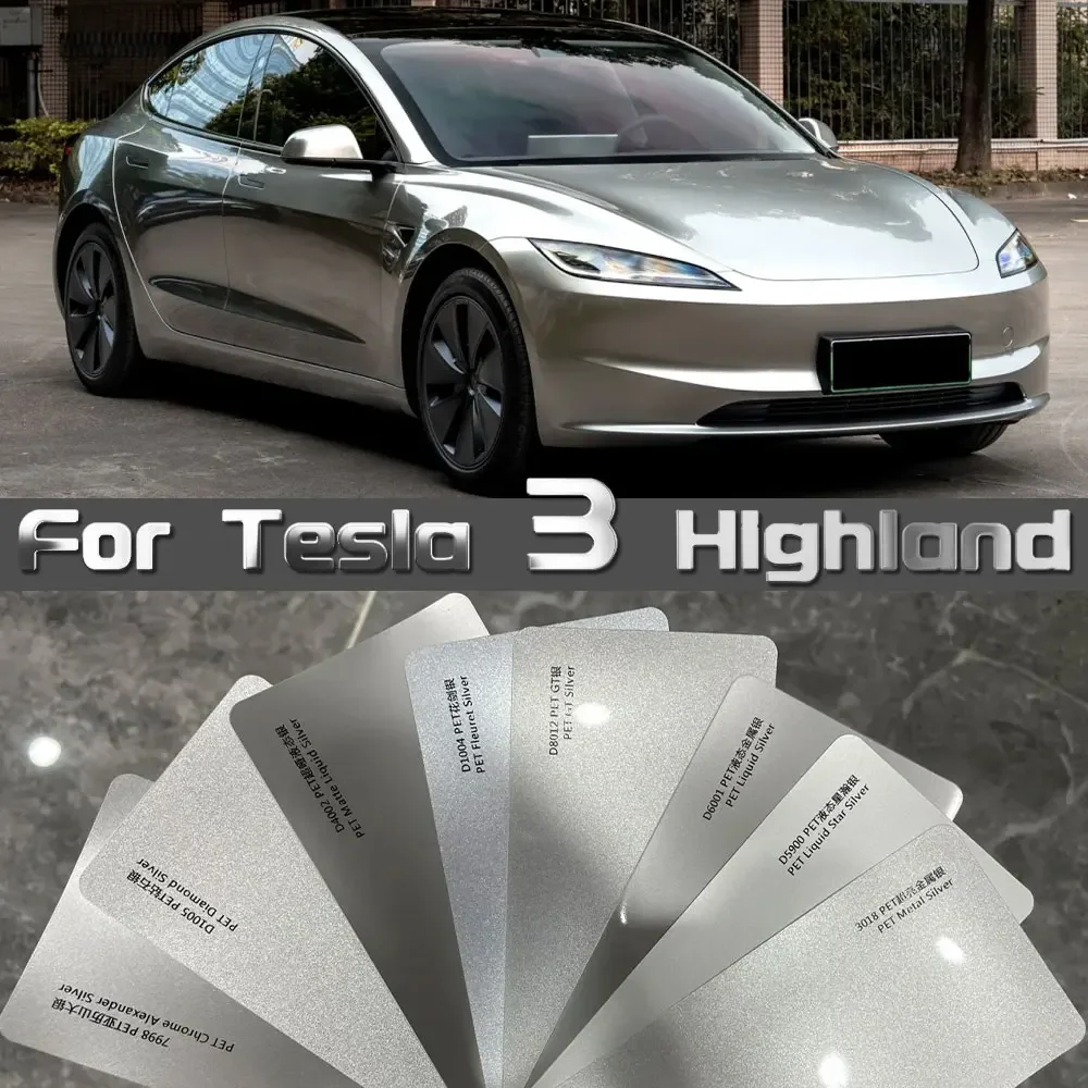 for Tesla Model 3 Highland 2024 Pre-Cut Car Headlight Rearview Film Paint Protection Film Body Sticker Clear PPF TPU Transparent