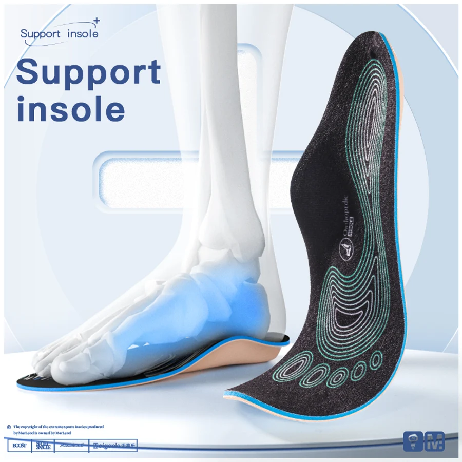 

Cork flat foot correction insole flat sole arch pad x-shaped leg shape correction calf support to improve leg shape