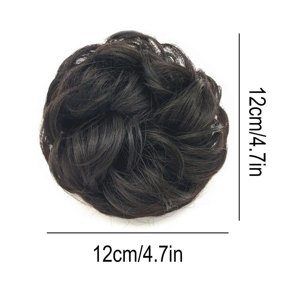 Wig Loop Synthetic Fiber Hair Coil Messy Curly And Fluffy Hair Loop Synthetic Elastic Natural Hair Clip Hair Tail Wig Piece