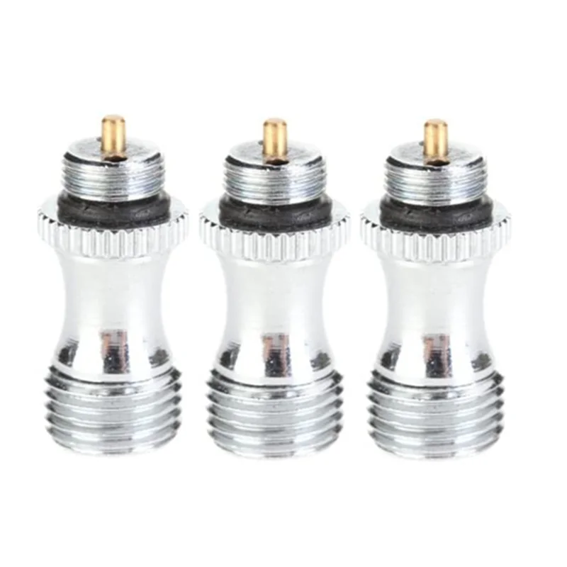 Válvula de aire de acero inoxidable para piezas de aerógrafo de doble acción, accesorios para herramientas de pintura con cepillo de aire, 3 uds.