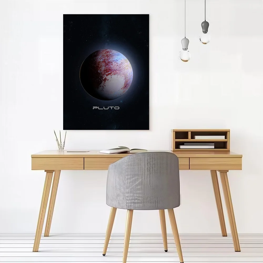Pluto Printed Canvas Poster Personalized High Quality Wall Art Paintings for Bathroom Decor Living Room Bedroom Wand Deko Mural