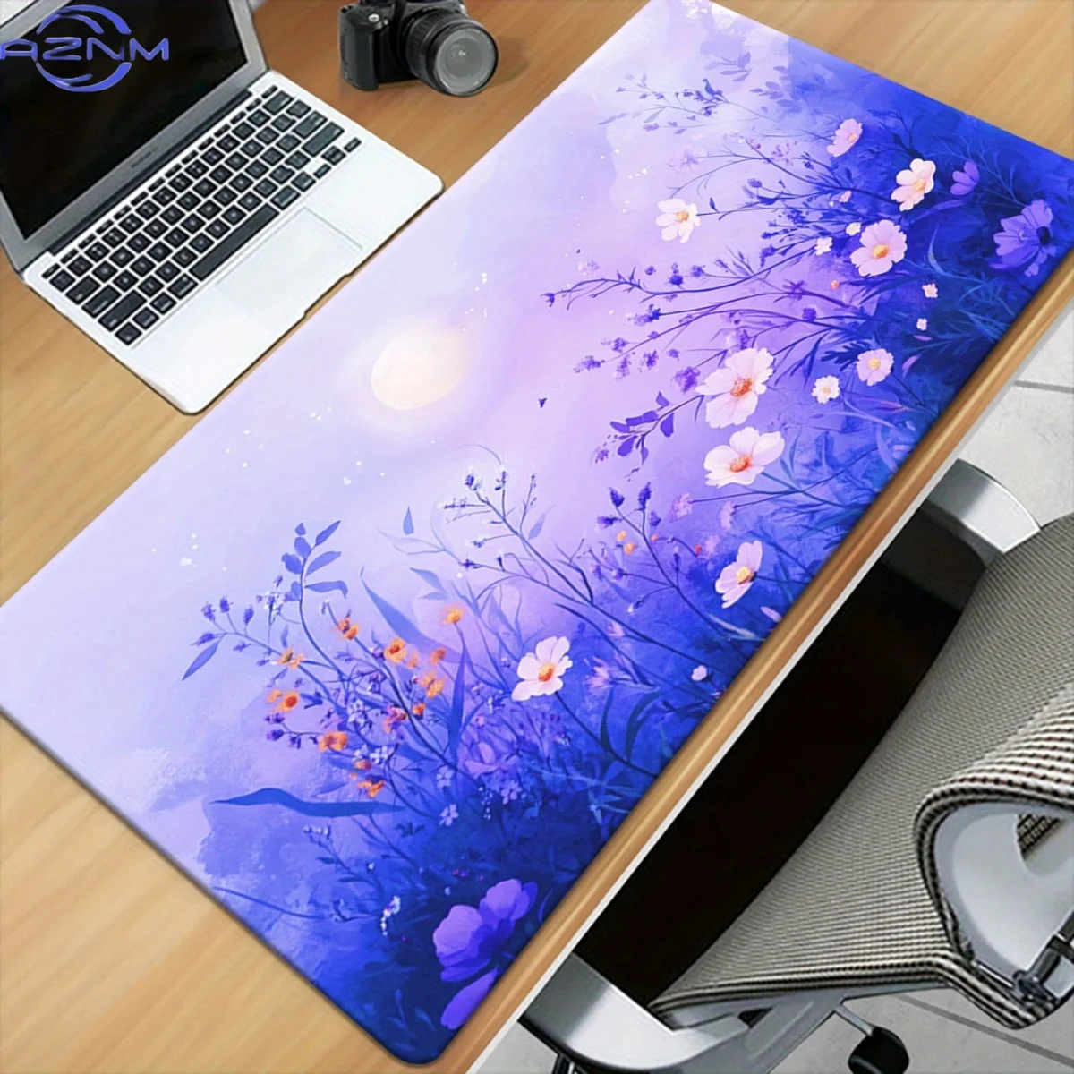 1pc XXL Large Desk Mat - Pastel Purple, Pink, Orange, Green, Brown, Lavender, Mint, Golden, Red, Yellow, - Non-Slip Surface, - C
