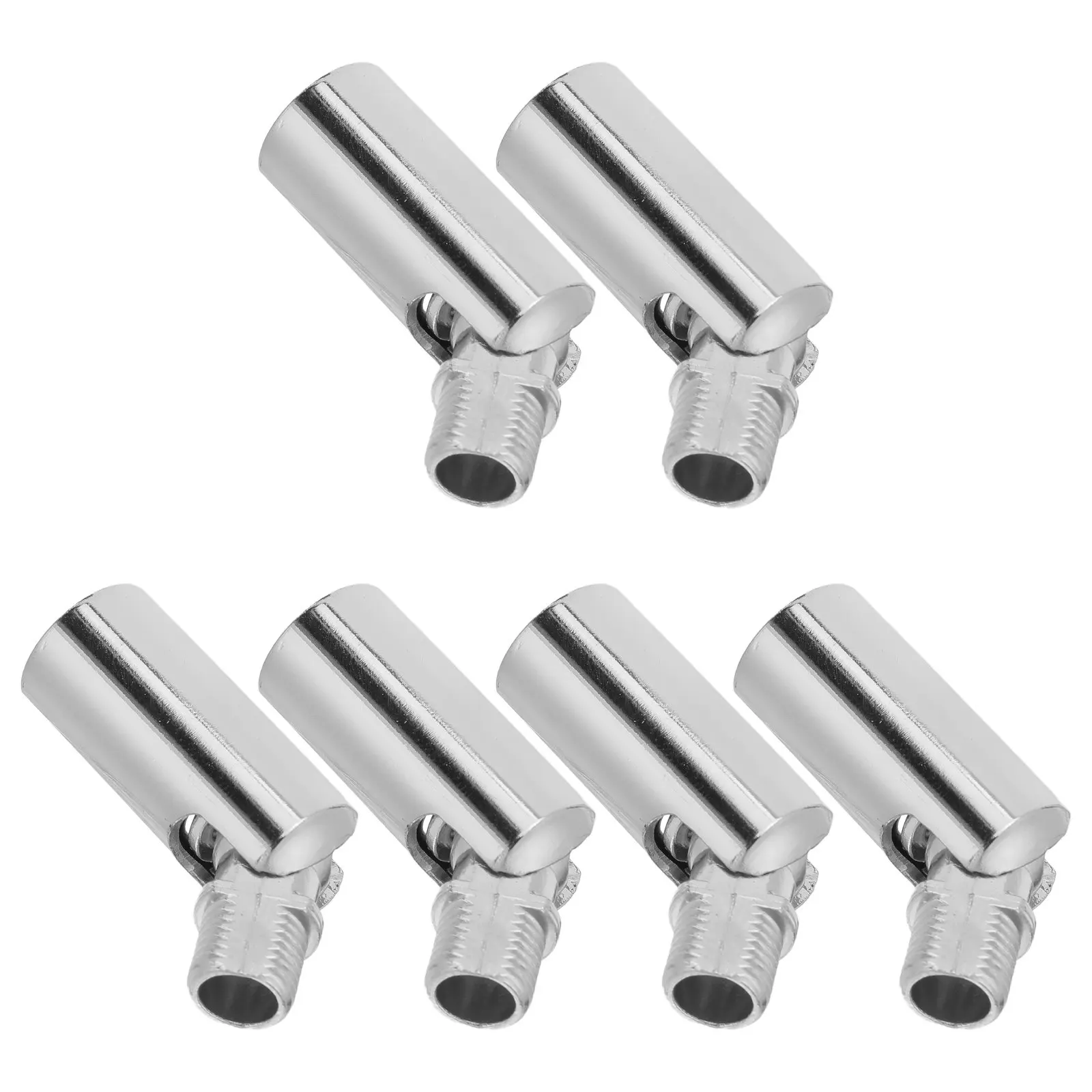 

6Pcs Sloped Ceiling Light Adapter Silver 180 Degree Rotation Pendant Suspension Canopy M10 Ceiling Lamp Pendant Overhead Hanging