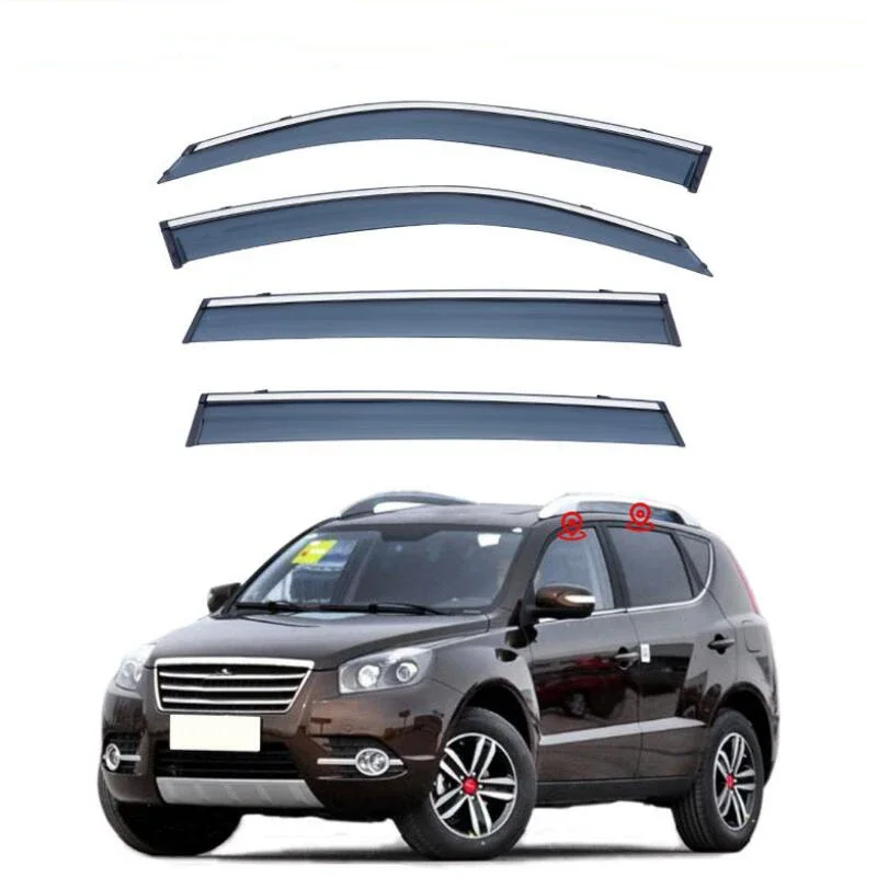 

Window Visor Rain Guard Side Window Deflector Weather Shield For Geely Gleagle GX7 Englon SX7 2012 2013 2014 2015