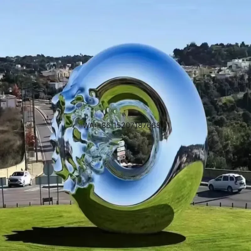 Wmwmnu Custom Polished Metal Stainless Steel Abstract Statue Art Sculpture for Outdoor Decorative