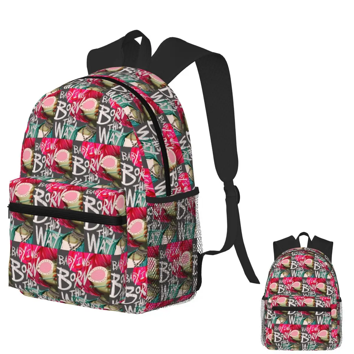 Kawaii Harajuku Pride LGBTQ الجنس محايد على ظهره حقيبة مدرسية المشي لمسافات طويلة السفر Daypack للرجال النساء موضة الكتب حقائب كتف