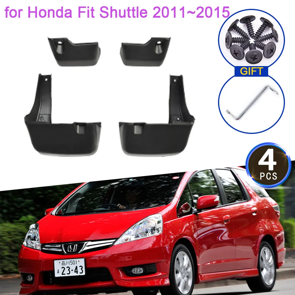 for Honda Fit Shuttle Hybrid RU 2012 2011~2014 2013 Mud Flaps Mudguards Splash Guards Front Rear Wheels Fender Flare Accessories