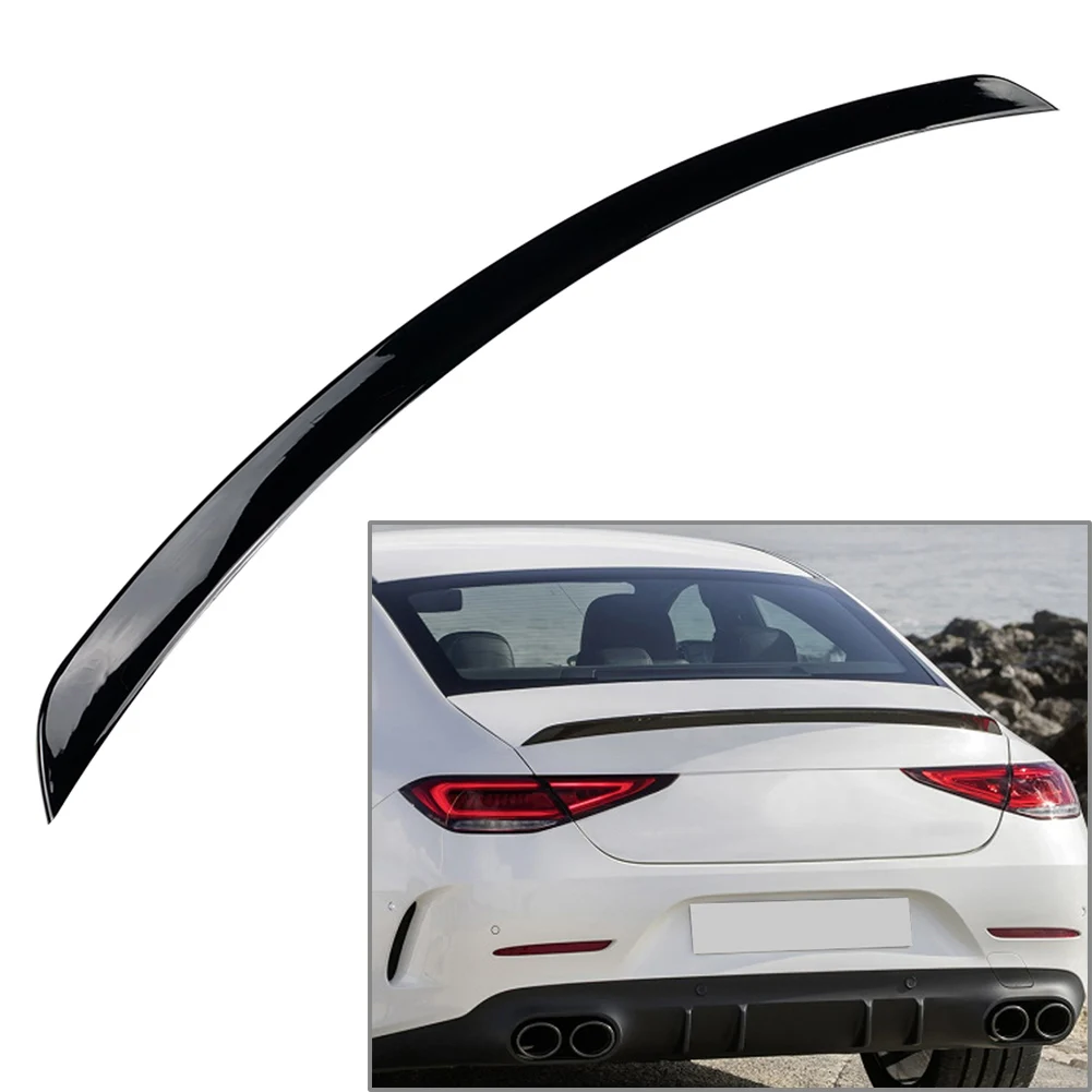 Car Tail Wing Rear Trunk Spoiler Trim For Mercedes Benz CLS-Class C257 CLS450 CLS500 CLS63 CLS53 2018 2019 2020 Glossy Black