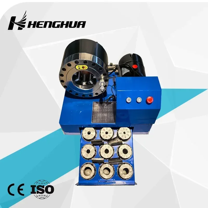 NEW Easy Operation 10sets Dies 1/8"-2'' 4sp DC Brake Tube Hydraulic Hose Crimper Portable Hose Crimping machine For Sale
