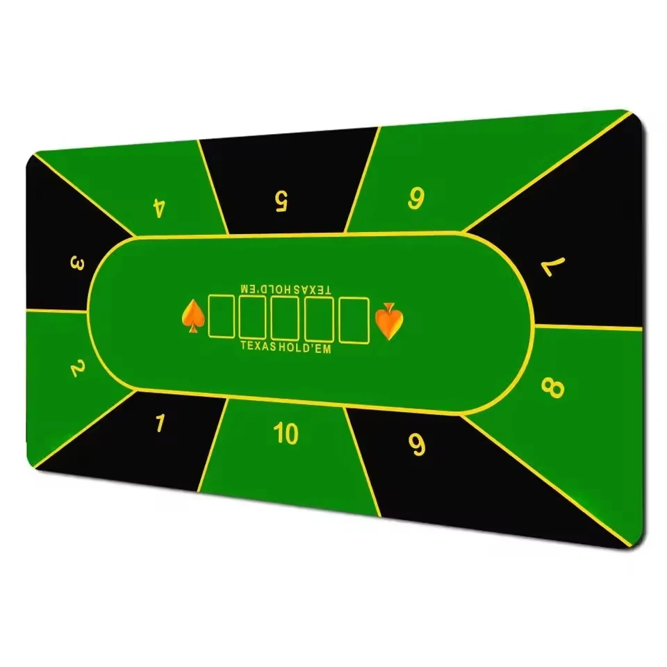 سجادة البوكر من جلد البولي يوريثان مقاس XXL من تكساس هولدم |   تصميم فني كبير مقاوم للماء ومضاد للانزلاق لتخطيط ألعاب الطاولة للوحة المفاتيح المكتبية
