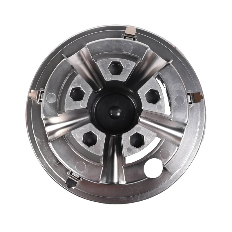

A12E-4Pcs Golf Cart Ss Hub Cover Accessories Kit For Ezgo Club Car Yamaha Hub Caps 8-Inch Chrome Silver Plated Hubcaps