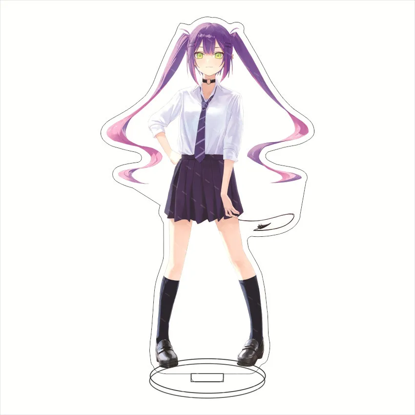 Hololive Virtual anchor acrylic big stand card trip love Alcuya Shino Kong school uniform acrylic tabletop  decoration 15cm