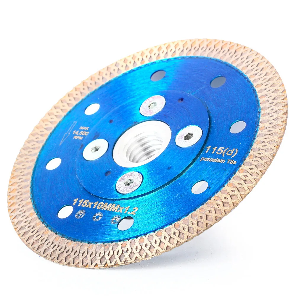 Diamond Saw Blade with Flange Hot Pressed Ceramic Corrugated Saw Blade Angle Grinder Tile Cutting Disc