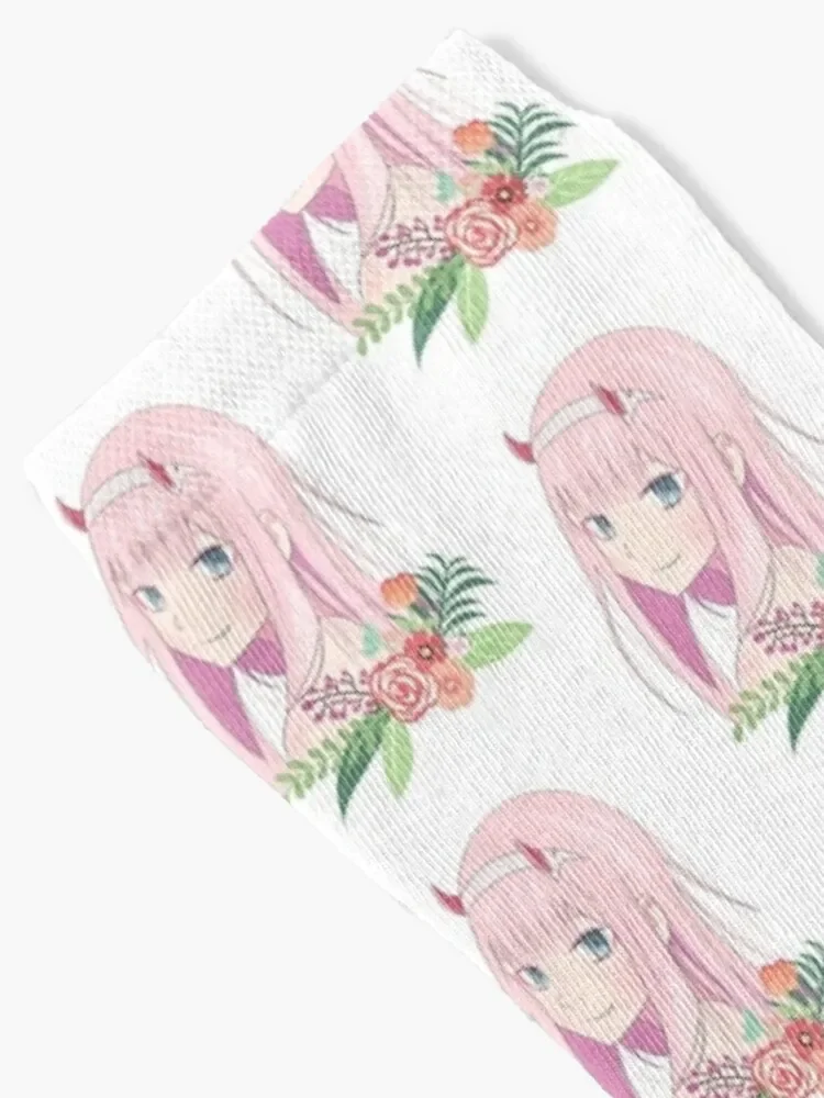 Zero Two, Darling in the Franxx Socks halloween Novelties kids hiking Women Socks Men's