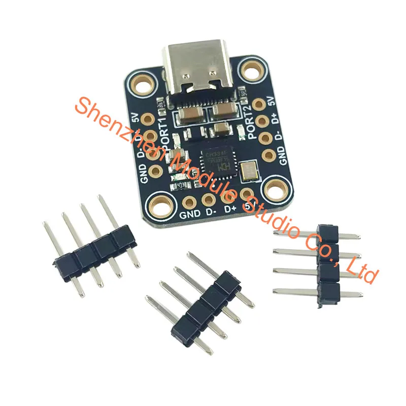 1 SZT. 3 SZT. CH334F Mini 2-Portowy Hub USB Płytka Rozszerzająca Połączenia USB, Wersja Pojedyncza lub Potrójna dla Zwiększonej Łączności — zdjęcie produktu 4