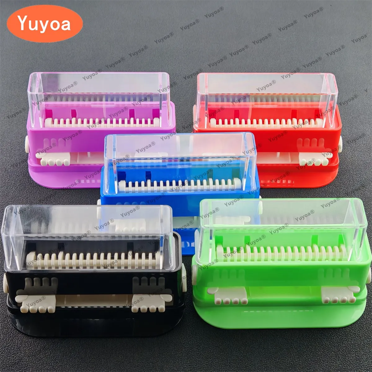 5pcs Dental Micro Applicator Dispenser Oral Cotton Micro Brush Tip Bendable Sticks Dentist Material Applicator Box Lab Tools