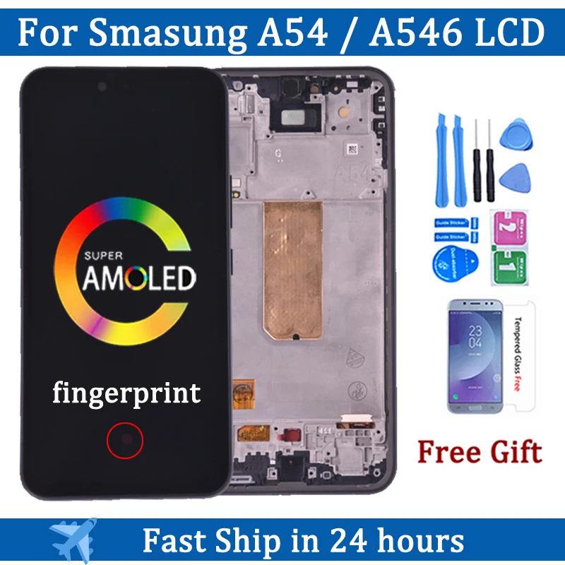 

6.4'' Super AMOLED For Samsung A54 5G LCD A546U A546B A5460 Display Touch Screen Digitizer For Samsung A546 LCD